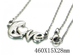 HY Wholesale 316L Stainless Steel Lover Necklace-HY54N0417KC