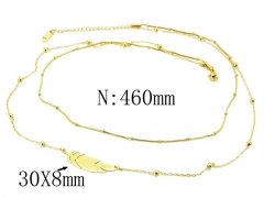 HY Wholesale 316L Stainless Steel Necklace-HY54N0387HIA