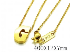HY Wholesale 316L Stainless Steel Font Necklace-HY93N0033LT