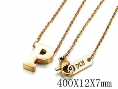 HY Wholesale 316L Stainless Steel Font Necklace-HY93N0068MZ