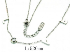 HY Wholesale 316L Stainless Steel Lover Necklace-HY93N0232OD