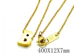 HY Wholesale 316L Stainless Steel Font Necklace-HY93N0028LA
