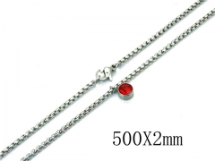 HY Stainless Steel 316L CZ Necklaces-HY81N0332OT
