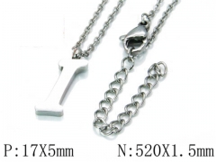 HY Wholesale 316L Stainless Steel Font Necklace-HY79N0040KB