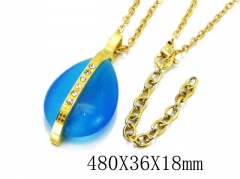 HY Stainless Steel 316L CZ Necklaces-HY12N0105LW