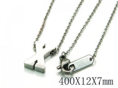 HY Wholesale 316L Stainless Steel Font Necklace-HY93N0024JLZ