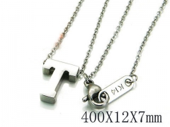 HY Wholesale 316L Stainless Steel Font Necklace-HY93N0020JLS