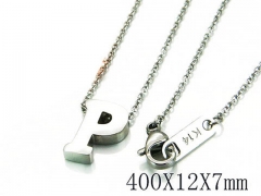 HY Wholesale 316L Stainless Steel Font Necklace-HY93N0016JLE