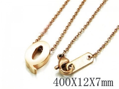 HY Wholesale 316L Stainless Steel Font Necklace-HY93N0069MX