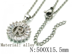 HY Wholesale 316L Stainless Steel Font Necklace-HY54N0443NR