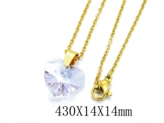 HY Wholesale 316L Stainless Steel Lover Necklace-HY12N0112JL
