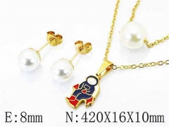 HY Stainless Steel jewelry Pearl Set-HY26S0046ML