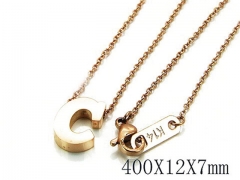 HY Wholesale 316L Stainless Steel Font Necklace-HY93N0055MQ