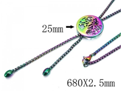 HY Wholesale 316L Stainless Steel Necklace-HY90N0078HKQ