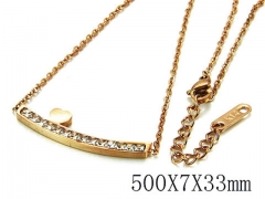 HY Stainless Steel 316L CZ Necklaces-HY93N0117PT