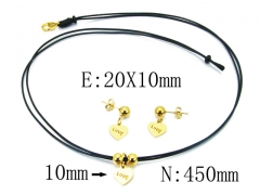 HY Wholesale 316L Stainless Steel jewelry Popular Set-HY91S0658PD