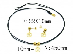 HY Wholesale 316L Stainless Steel jewelry Popular Set-HY91S0628PV