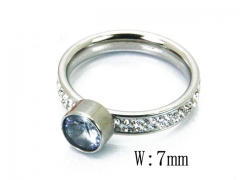HY 316L Stainless Steel Small CZ Rings-HY80R0145LA