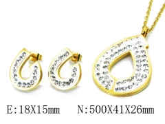 HY 316L Stainless Steel jewelry CZ Set-HY02S2787HID