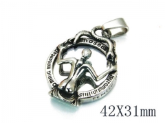 HY 316L Stainless Steel Religion Pendant-HY22P0443HMB