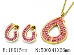 HY 316L Stainless Steel jewelry CZ Set-HY02S2788HIE