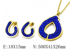 HY 316L Stainless Steel jewelry CZ Set-HY02S2790HIX