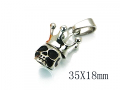 HY Stainless Steel 316L Pendants (Skull Style)-HY22P0508HLW