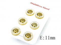 HY Stainless Steel Small Crystal Stud-HY80E0494HOW