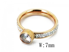 HY 316L Stainless Steel Small CZ Rings-HY80R0147MQ
