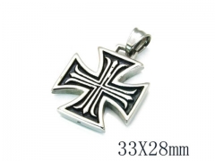 HY 316L Stainless Steel Cross Pendants-HY22P0442HID