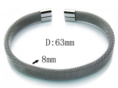 HY Stainless Steel 316L Bangle (Steel Wire)-HY81B0099HDD