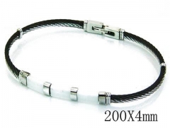 HY Stainless Steel 316L Bangle (Steel Wire)-HY64B1118IIW