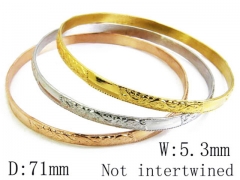 HY Stainless Steel 316L Bangle (Merger)-HY58B0116N0
