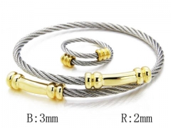 HY Stainless Steel 316L Bangle (Steel Wire)-HY38S0095H70