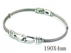 HY Stainless Steel 316L Bangle (Steel Wire)-HY64B1111HPW