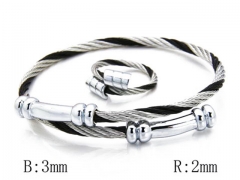 HY Stainless Steel 316L Bangle (Steel Wire)-HY38S0098H70