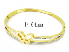 HY Wholesale Stainless Steel 316L Bangle(Crystal)-HY80B0969HME