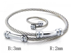 HY Stainless Steel 316L Bangle (Steel Wire)-HY38S0096H50