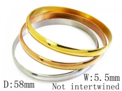 HY Stainless Steel 316L Bangle (Merger)-HY58B0119L0