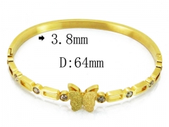 HY Wholesale Stainless Steel 316L Bangle(Crystal)-HY80B0965HKL