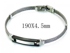 HY Stainless Steel 316L Bangle (Steel Wire)-HY64B1114IIA