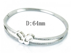 HY Wholesale Stainless Steel 316L Bangle(Crystal)-HY80B0967HJD