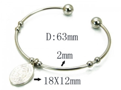 HY Wholesale 316L Stainless Steel Bangle-HY58B0208LR