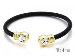 HY Stainless Steel 316L Bangle (Steel Wire)-HY38B0337H60