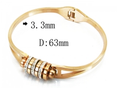 HY Wholesale Stainless Steel 316L Bangle(Crystal)-HY80B0951HLX
