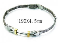 HY Stainless Steel 316L Bangle (Steel Wire)-HY64B1112IIY