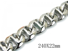 HY Stainless Steel 316L Bracelets (Casting Style)-HY18B0533MBB