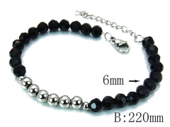 HY Wholesale Stainless Steel 316L Bracelets (Rosary)-HY55B0505LQ