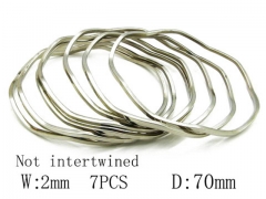 HY Stainless Steel 316L Bangle (Merger)-HY58B0012H20