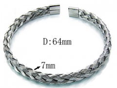 HY Stainless Steel 316L Bangle (Steel Wire)-HY81B0097HDD